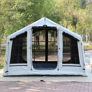 <span class=keywords><strong>Tente</strong></span> de Glamping <span class=keywords><strong>Gonflable</strong></span> Blanche Minimaliste 8 Personnes, Étanche, Double Portes, Double Fenêtres Panoramiques, Marque Privée, pour Jardin, 8 420D - Product Image 1
