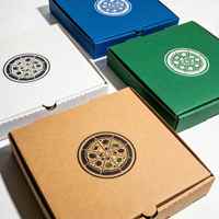 Boîtes à pizza octogonales jetables personnalisables pour usage commercial, 6 pouces et 8 pouces, en carton blanc, impression offset