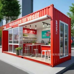 Contenedor para Restaurante Italiano, Quiosco de Comida al Aire Libre de Acero Inoxidable de 4.8m, Fácil Montaje, con Alimentación Integrada - Product Image 4