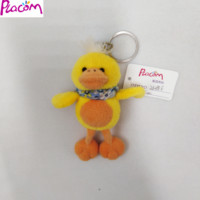 Porte-clés animal en peluche personnalisé canard en peluche porte-clés en peluche porte-clés en peluche douce en gros