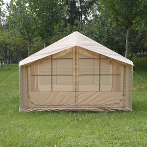 Carpa Inflable para Exteriores, Impermeable y Resistente al Viento, para 4 Estaciones, con Viga de Aire, Amplio Espacio para 4-6 Personas - Product Image 1