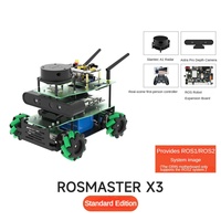 ROSMASTER X3, Robot con Ruedas Mecanum, ROS2, Cámara LiDAR de Profundidad, Navegación SLAM, Educación en Robótica, Compatible con Raspberry Pi y Jetson
