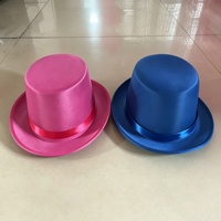 Chapeaux de Fête en Tissu Tricoté EVA Vert et Bleu pour Magiciens, Idéaux pour Halloween, Réveillon du Nouvel An, Danse et Accessoires Photo - Vente en Gros