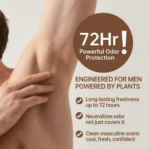 Déodorant Naturel en <span class=keywords><strong>Stick</strong></span>, Sérum Anti-Odeur, Protection Contre les Odeurs, Parfum Cèdre pour Hommes, Formule Douce pour la Peau, Fournisseur d'Usine - Product Image 4