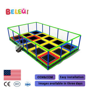 Parque <span class=keywords><strong>de</strong></span> Trampolines Grande para Hombres, Mujeres, Adultos y Niños, Área <span class=keywords><strong>de</strong></span> Juegos Interior con Equipamiento <span class=keywords><strong>de</strong></span> Entretenimiento Ninja Warriors - Product Image 2