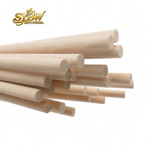 أعواد خشبية مستقيمة عالية الدقة مصنوعة من خشب البتولا الطبيعي | 4.8*305 مم |   الطول 12 بوصة | مثالي للأثاث ومشاريع الأعمال اليدوية والحرف | - Product Image 2