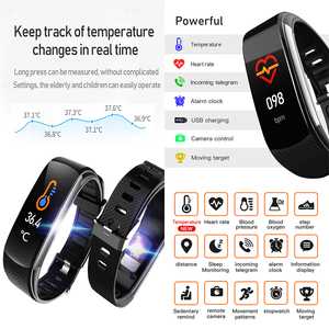 C6T OEM Pulsera inteligente a prueba de agua Monitor de ritmo cardíaco Podómetro Pulsera GPS Rastreador de ejercicios Salud Deporte Reloj Banda - Product Image 4