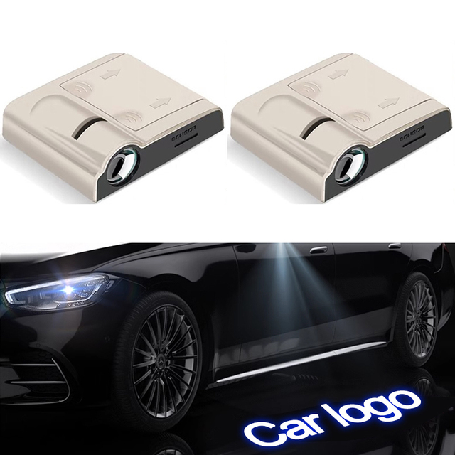 Wireless Car Door Logo Projector Custom Logo Decor Light LED Welcome Laser Projector Lamp Ghost Shadow Logo Light Accessories