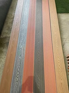 <strong>Square</strong> Brushed WPC <strong>Decking</strong> with Click Installation Waterproof Outdoor Wood Grain Surface - Product Image 2