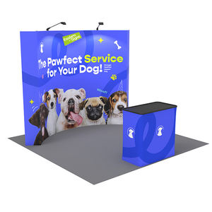 Présentoirs portables personnalisés pour salons professionnels Eastern Signs, stand d'exposition Expro pop-up avec projecteurs, comptoir et bannière déroulante - Product Image 2