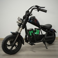 En iyi talep 24V200W çocuk 3 hız Citycoco elektrikli motosiklet bisiklet çocuk elektrikli motosiklet 12 inç küçük scooter