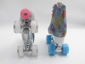 Junran Nouvelle Arrivée Location <span class=keywords><strong>Quad</strong></span> 4 Roues Patins En Cuir Patins À Roulettes Chaussures Patins À Roulettes Pour Femmes Adultes Fille - Product Image 5