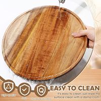 Acacia Wood Lazy Susan Plattenspieler für Schrank rutsch feste Küchen tablett für Theke Tisch Organisation und Lagerung