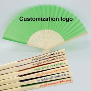 Brown Bamboo Hand Fans with Folk Art Carved and Painted Designs 21cm Flower Love Fairy Party Styles Printed <b>Pattern</b> Models - Product Image 5