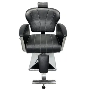Équipement de salon les chaises de barbier peuvent être personnalisées les caractéristiques de couleur des meubles de salon de coiffure rasage des chaises longues