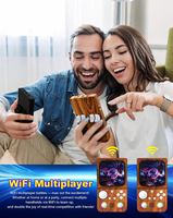 Nouvelle console de jeu portable WiFi 5G de haute qualité, écran 4 pouces, système EmuELEC open source 64 bits, mini arcade rétro portable double 3D