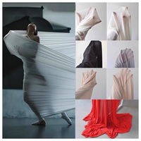 Tissu en maille extensible 4 directions en polyester et élasthanne, respirant, pour maillots de bain, lingerie, vêtements de yoga et de sport – Vente en gros