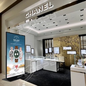 360SPB 65/75 polegadas piso em pé Digital Signage Full HD Display Screen Quiosque de publicidade interior para varejo shopping restaurante - Product Image 2
