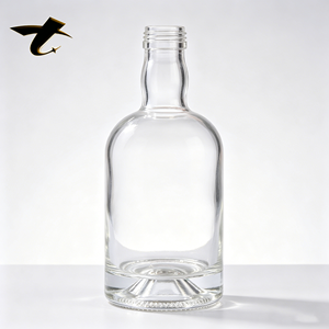 Botella <span class=keywords><strong>de</strong></span> Vino <span class=keywords><strong>de</strong></span> Vidrio Personalizada <span class=keywords><strong>de</strong></span> 500 ml con Tapa Corona y Serigrafía para Tequila, <span class=keywords><strong>Whisky</strong></span> y Brandy - Product Image 2