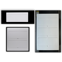 Boîtier mural électrique basse tension transparent PZ30 10-66 circuits en ABS/métal pour intérieur/extérieur