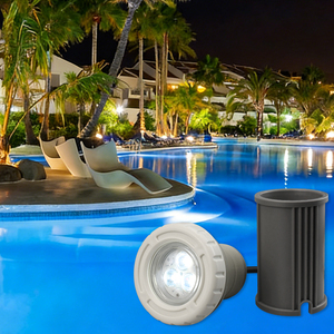 Bombilla <span class=keywords><strong>LED</strong></span> para Spa de 9W DC12V, Luz Sumergible para <span class=keywords><strong>Piscina</strong></span> D90mm, Color RGB, Plástico, Resistente al Agua IP68, Lámpara para Fuentes, Lagos y Estanques - Product Image 1