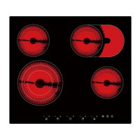 Cuisinière électrique 30cm/11.8 pouces, contrôle tactile avant, 2 zones flexibles, plaque de cuisson à induction