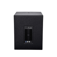 Système audio karaoké TB Professional avec caisson de basses actif de 18 pouces VR-18BA, puissance de sortie de 600 W et boîtier en bois