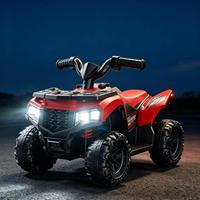 Quad électrique pour enfants 6V 4.5AH avec batterie, jouet à conduire, moteur 380, quatre roues motrices, avec lumières et musique, pour garçons et filles de 2 à 6 ans