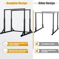 IUNNDS Estación de Ejercicio Multifuncional Personalizada Unisex con Barra Paralela y Soporte para Flexiones Ajustable en Altura, Capacidad de 150 kg