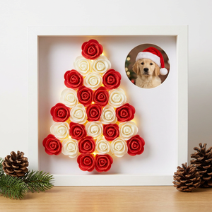 Boîte à fleurs éternelles en PE faite à la main, décoration murale personnalisée, cadeau floral pour animaux de compagnie, souvenir photo pour toutes les occasions - Product Image 1
