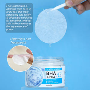 Lingettes Toniques <span class=keywords><strong>Visage</strong></span> Personnalisées pH 5.5 BHA & PHA Essence – Réparation Acné, Contrôle Sébum, Réduction Pores, Hydratantes, Exfoliantes - Product Image 4