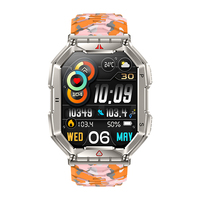 KR82 Smartwatches 2,1-Zoll-TFT-Bildschirm 1ATM Wasserdichte Armbanduhr Kompass LED-Licht Outdoor Smart Sportuhren für Männer und Frauen