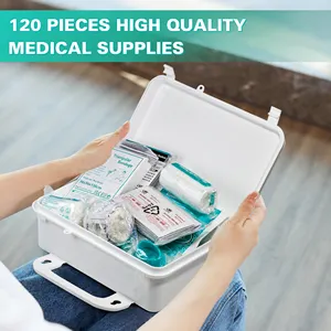 High Quality First Aid Boxes PP Plastic Empty First Aid Box Emergency Box Case Portable Workplace Survival Kit