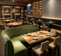 Robuste, Langlebige, Moderne Restaurant-Sitzbank aus Massivholz für 10 Personen, Umweltfreundlich, Anpassbare Farbe, Herstellerpreis