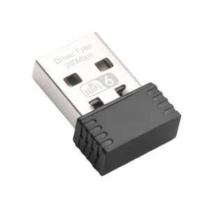 AX286Mbps Wifi6 adaptor Wifi kecepatan tinggi, adaptor Wifi kecepatan tinggi untuk Pc 2.4GHz Usb2.0, kartu Netwok AIC8800 Chipset