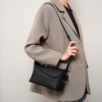 Sac bandoulière en cuir véritable, sac à main géométrique minimaliste pour femmes, fournisseur OEM ODM