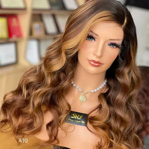 Venta al por mayor 5,0 Nudos individuales Cabellos de bebé Encaje transparente Longitud larga Rubio Peluca de cabello humano crudo Pre-arrancado HD Pelucas frontales de encaje - Product Image 1