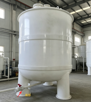 Cuve de mélange chauffante en plastique PP 500L résistante à la corrosion chimique (acides, alcalis, sels) avec agitateur pour haute température
