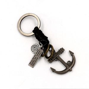 Antique Color Zinc Alloy Customize Metal Purse <b>Charm</b> Key Fob Anchor Keychain - Product Image 1