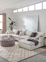 ATUNUS Modulares Ecksofa Wohnzimmer Französische Möbel Wolken-Nordisch Modern Weiß Modulare Sitzgarnitur Sofas