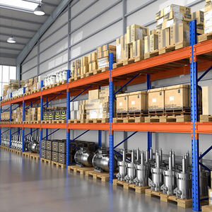 כבד-מעמד תעשייתי 5 שכבתי מדפים מערכת פלדה מחוזקת עץ מתלה מחסן מדפי מדף אחסון תעשייתי לערום אריזה - Product Image 4