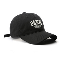 Gorra de Béisbol Vintage de Algodón Lavado, 6 Paneles, Estilo Dad Hat, Bordado 3D, Ajustable