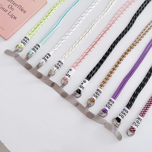 สายคล้องโทรศัพท์พาดลำตัวพร้อมแท็บโทรศัพท์2แท็บปรับได้สายคล้องป้องกันการโจรกรรมสำหรับสายคล้องคอแบบคาดลำตัวสำหรับของจำเป็นในการเดินทาง - Product Image 3