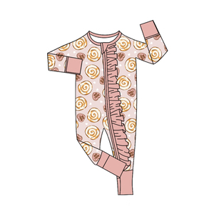 Conjuntos de Ropa Suave para Niños Pequeños con Estampado de Corazón de Canela, para Niñas y Niños, Día de San Valentín, Venta al por Mayor, Ropa para Hermanos - Product Image 6
