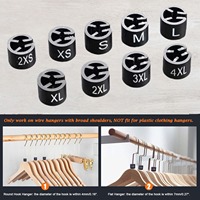 Cintre rond noir invisible en PVC à quatre dents pour étiquettes de vêtements, impression recto-verso, vente chaude transfrontalière