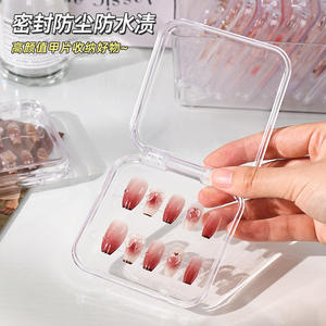 Estuche de Exhibición de Joyería y Tarjetas de Identificación de Plástico Ecológico a Prueba de Polvo, Venta al por Mayor, Alta Transparencia, Almacenamiento de Arte de Uñas, Navidad, Año Nuevo - Product Image 3