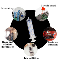 Meilleures ventes Aiguille d'injection Syrinx Brillant à lèvres et seringue jetable 5cc Distribution de saucisses avec capuchon Seringue Luer Lock en plastique