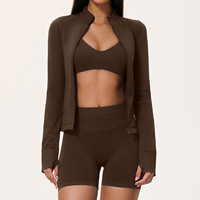 Ensemble de vêtements de sport GZ5112 - Équipement de fitness extérieur en nylon à séchage rapide - Ensemble de yoga amortissant les chocs