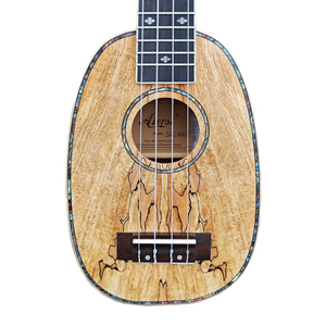 Ukulele Soprano 21 Pollici in Acero Spalted Marca Aiersi, Logo Personalizzato, Chitarra Hawaiana Artigianale, Strumento a Corda - Product Image 5
