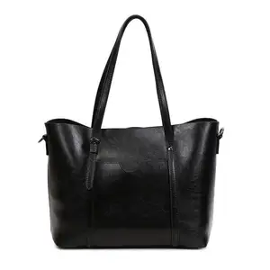 Fashion Oil Wax Leather Pu Wholesale Exquisite Turning Technology Ladies Handbags Brands Women Luxury Bags Made In China